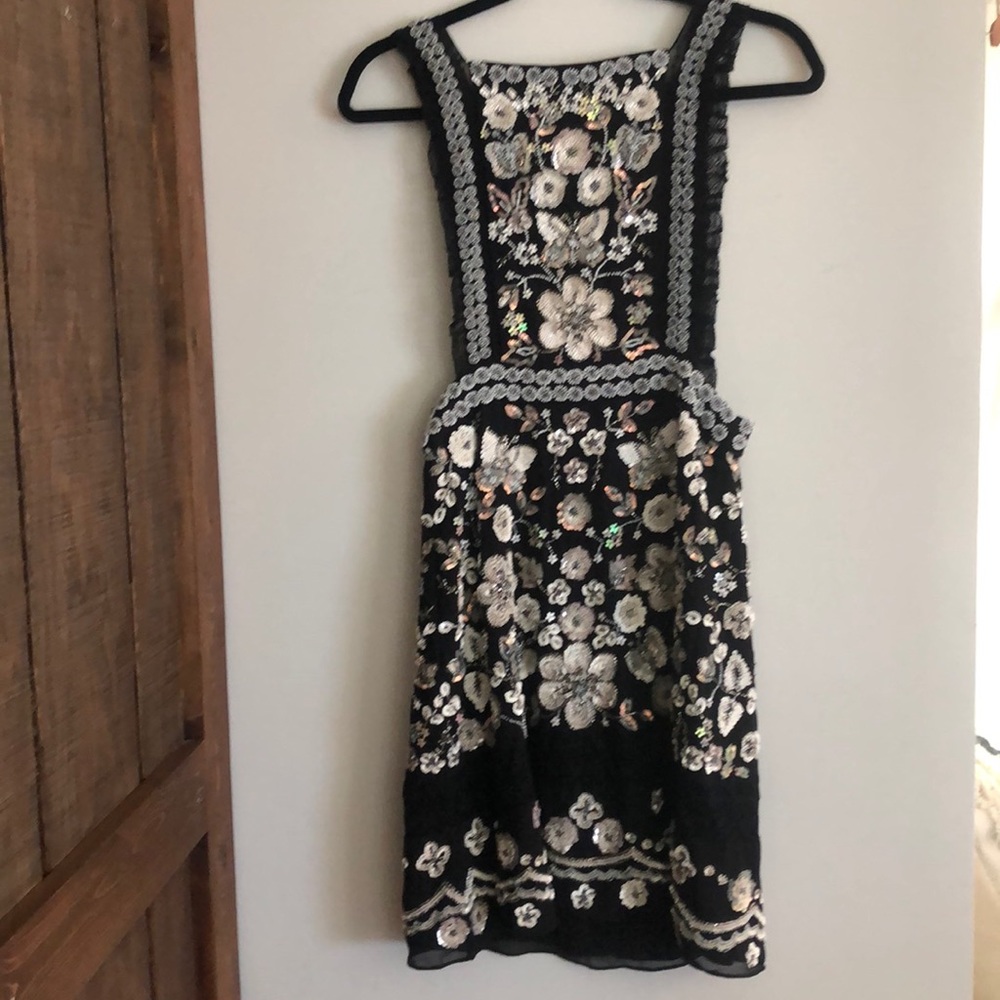 Needle&Thread Embellished Georgette Pinafore Dress